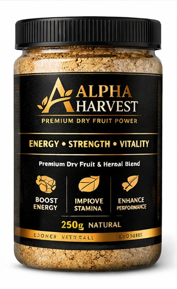 Alpha Harvest Premium Dry Fruit Power – Natural Energy, Strength & Vitality Booster (250g)