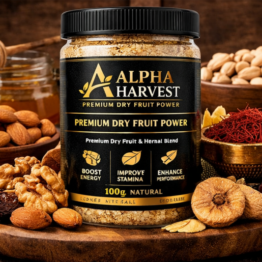Alpha Harvest Premium Dry Fruit Power – Natural Energy, Strength & Vitality Booster (250g)
